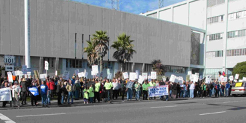 Union Supporters Rally in Eureka