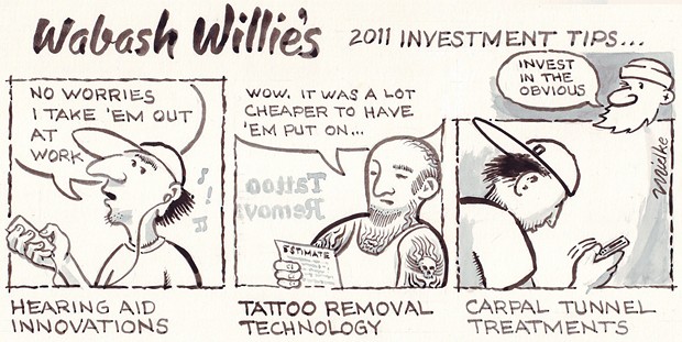 Wabash Willie's 2011 Investment Tips...