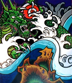 You've seen Sonny Wong's graffiti/comic inspired work all over Humboldt &mdash; watch him make it live at Eel River Brewing Company.